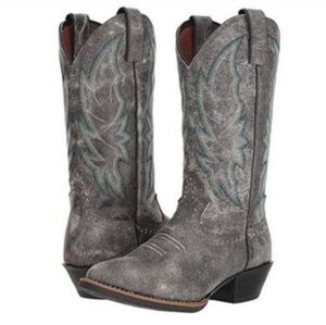 Women's Justin Calimero Leather Western Boots Size 7.